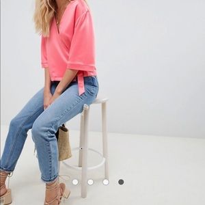 Satin Wrap  top size 2